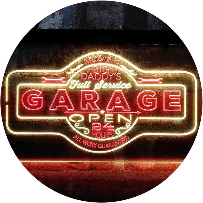 Big Daddy Garage Tools Man Cave LED Light Sign - Way Up Gifts