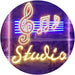 Music Notes Studio LED Light Sign - Way Up Gifts