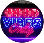 Good Vibes Only Party Room LED Light Sign - LED Gift Works