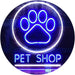 Paw Print Pet Shop LED Light Sign - Way Up Gifts