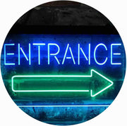Entrance Right Arrow LED Light Sign - LED Gift Works