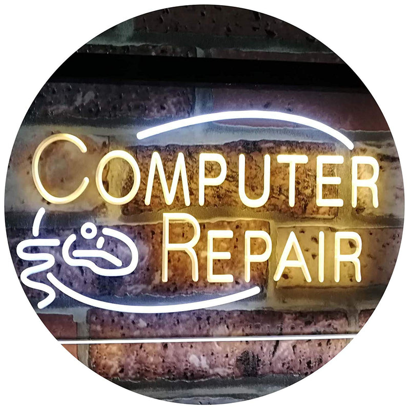 Computer Repair LED Light Sign - LED Gift Works
