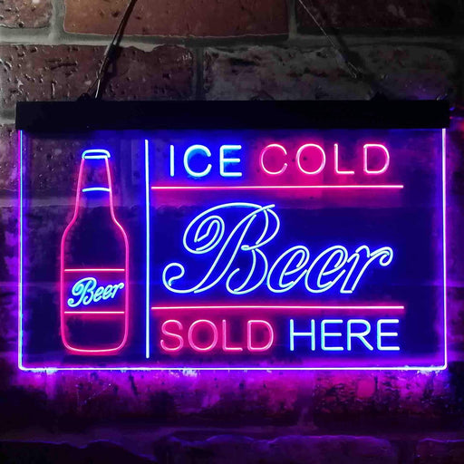 Ice Cold Beer Sold Here LED Light Sign - Way Up Gifts