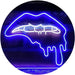 Biting Lip Bite Bleeding Art LED Light Sign - Way Up Gifts