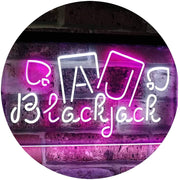 Poker Blackjack LED Light Sign - LED Gift Works