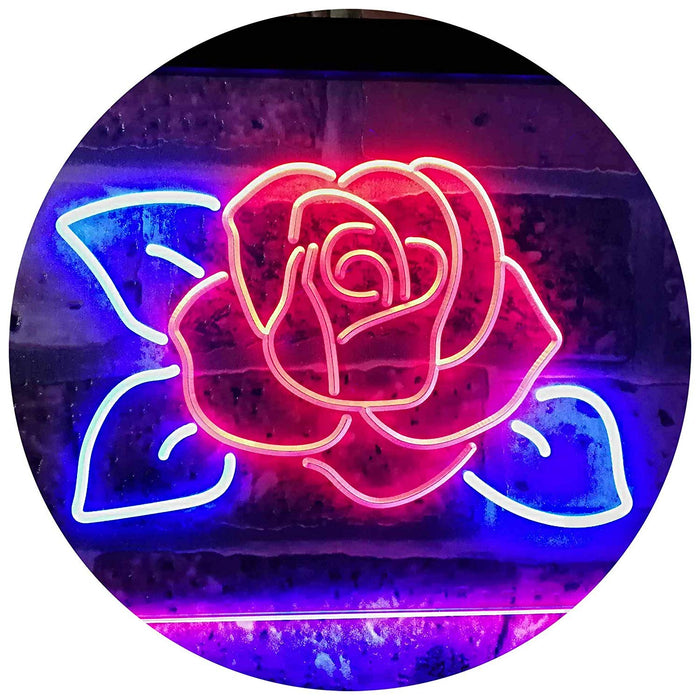 Rose Flower LED Light Sign - Way Up Gifts