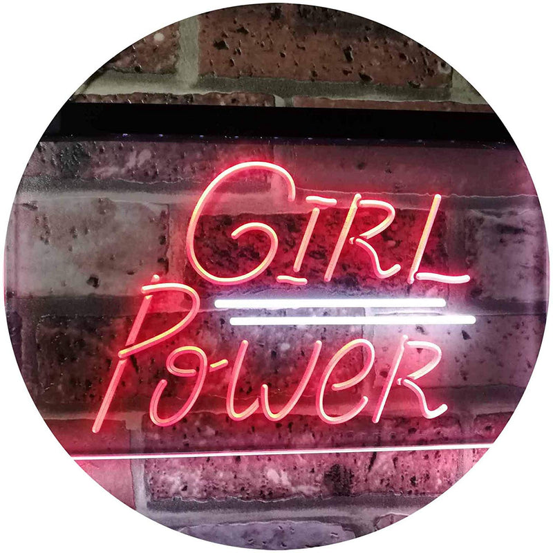 Girl Power LED Light Sign - LED Gift Works