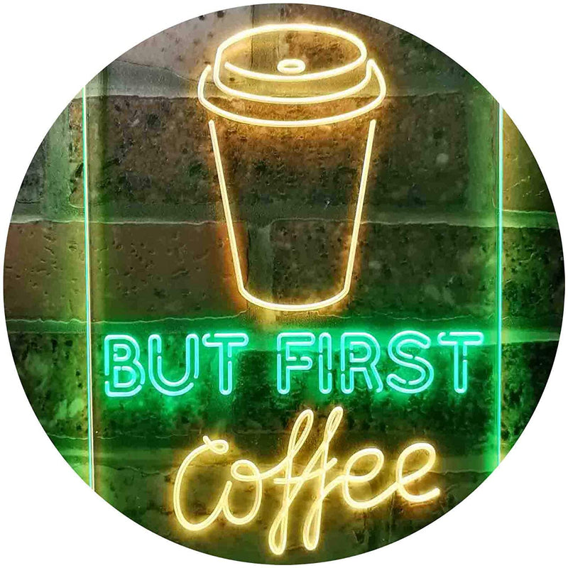 But First Coffee LED Light Sign - LED Gift Works