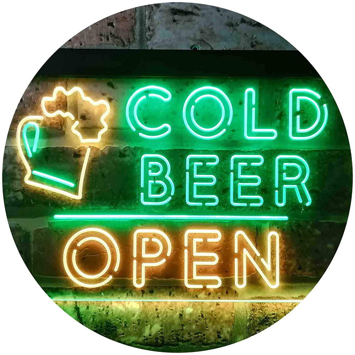 Bar Cold Beer Open LED Light Sign - Way Up Gifts