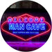 Man Cave Welcome What Happens Here Stays Here LED Light Sign - Way Up Gifts