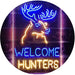 Hunting Store Cabin Decor Welcome Hunters LED Light Sign - Way Up Gifts