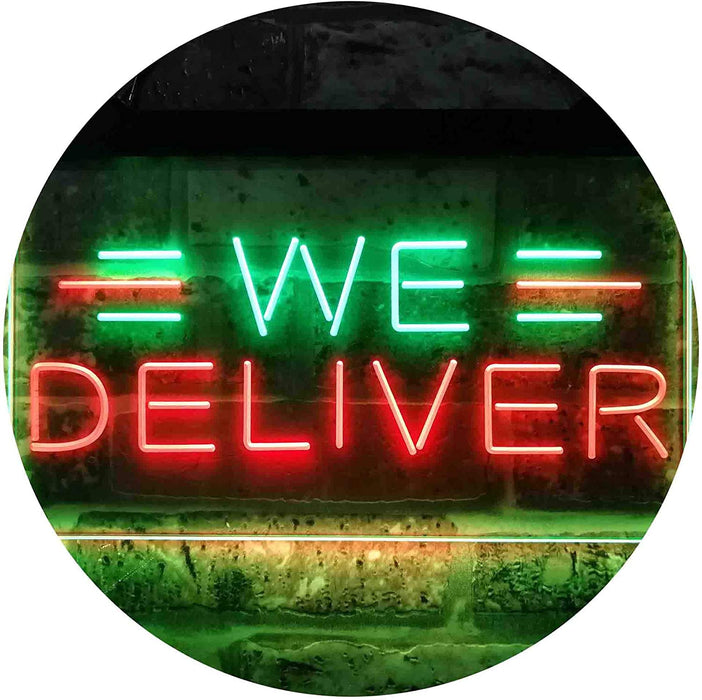 Restaurant Food Delivery We Deliver LED Light Sign - Way Up Gifts