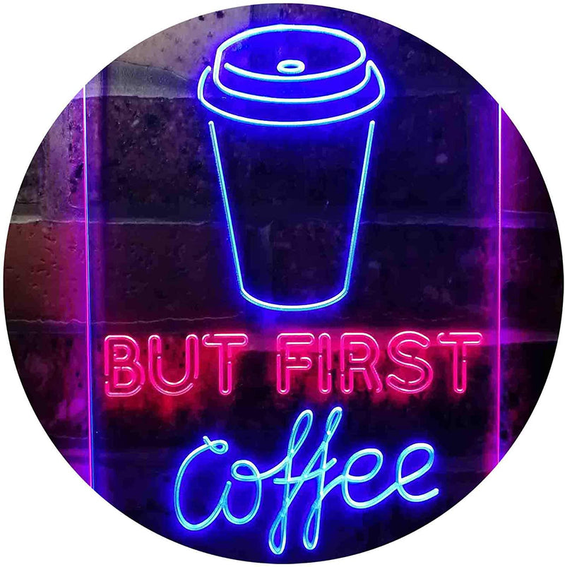 But First Coffee LED Light Sign - LED Gift Works