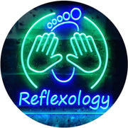 Foot Reflexology Massage LED Light Sign - LED Gift Works