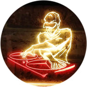 DJ Disc Jockey Disco Music Bar Beer LED Light Sign - LED Gift Works