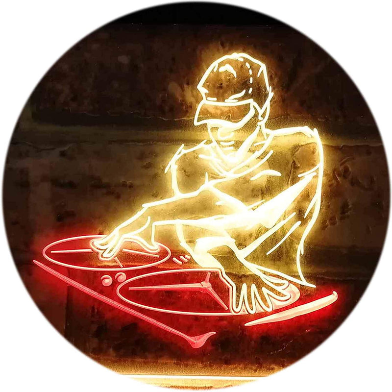 DJ Disc Jockey Disco Music Bar Beer LED Light Sign - LED Gift Works
