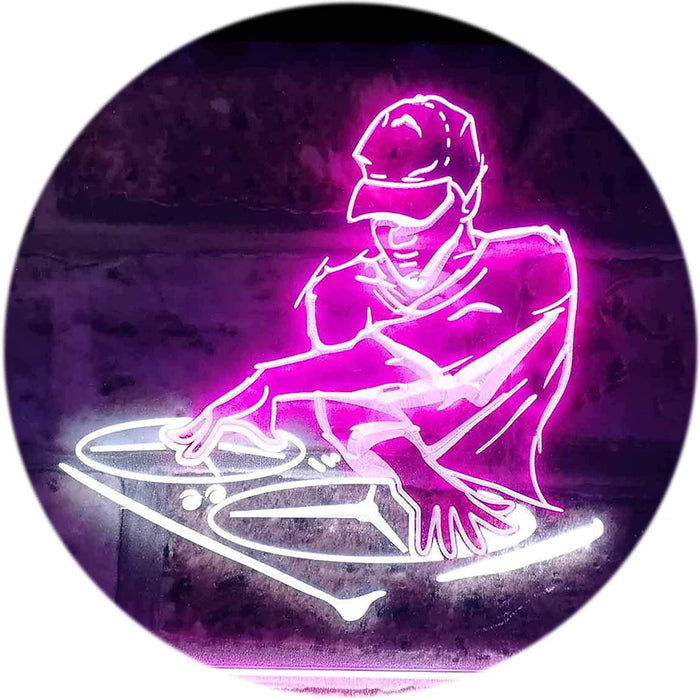 DJ Disc Jockey Disco Music Bar Beer LED Light Sign - Way Up Gifts