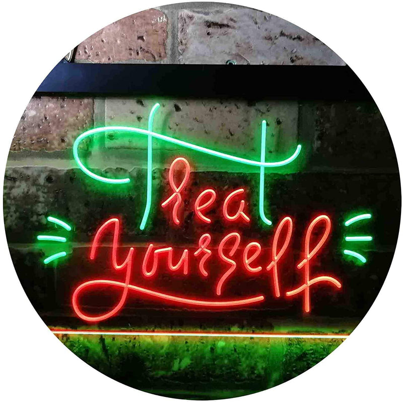 Treat Yourself Girl Bedroom Decoration LED Light Sign - LED Gift Works