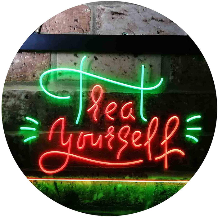 Treat Yourself Girl Bedroom Decoration LED Light Sign - Way Up Gifts