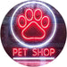Paw Print Pet Shop LED Light Sign - Way Up Gifts