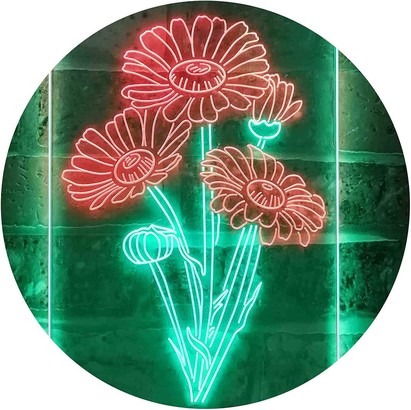 Daisy Flowers LED Light Sign - LED Gift Works