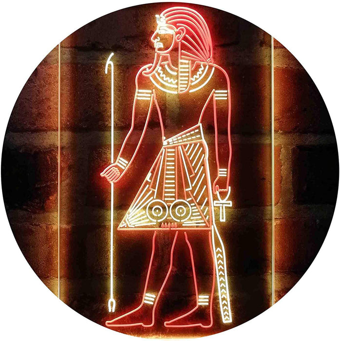 Egyptian Pyramids Ancient Egypt Menes Pharaoh LED Light Sign - Way Up Gifts