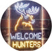 Hunting Store Cabin Decor Welcome Hunters LED Light Sign - Way Up Gifts