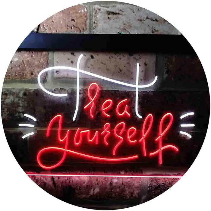 Treat Yourself Girl Bedroom Decoration LED Light Sign - Way Up Gifts
