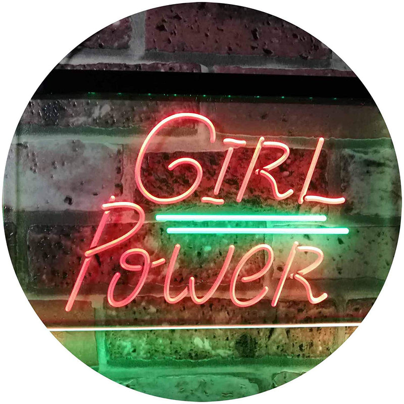 Girl Power LED Light Sign - LED Gift Works