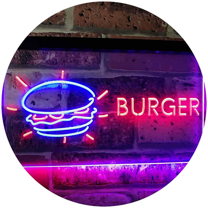 Hamburger Burger LED Light Sign - Way Up Gifts