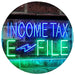 Income Tax E-File LED Light Sign - Way Up Gifts