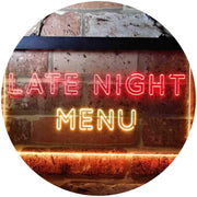 Late Night Menu LED Light Sign - LED Gift Works