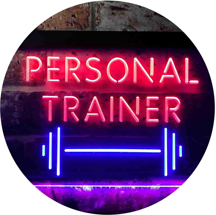 Personal Trainer Gym Fitness Center LED Light Sign - Way Up Gifts