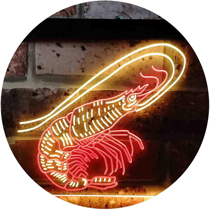 Shrimp Seafood Ocean Display LED Light Sign - Way Up Gifts