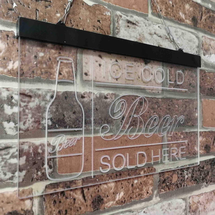 Ice Cold Beer Sold Here LED Light Sign - Way Up Gifts