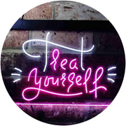 Treat Yourself Girl Bedroom Decoration LED Light Sign - LED Gift Works