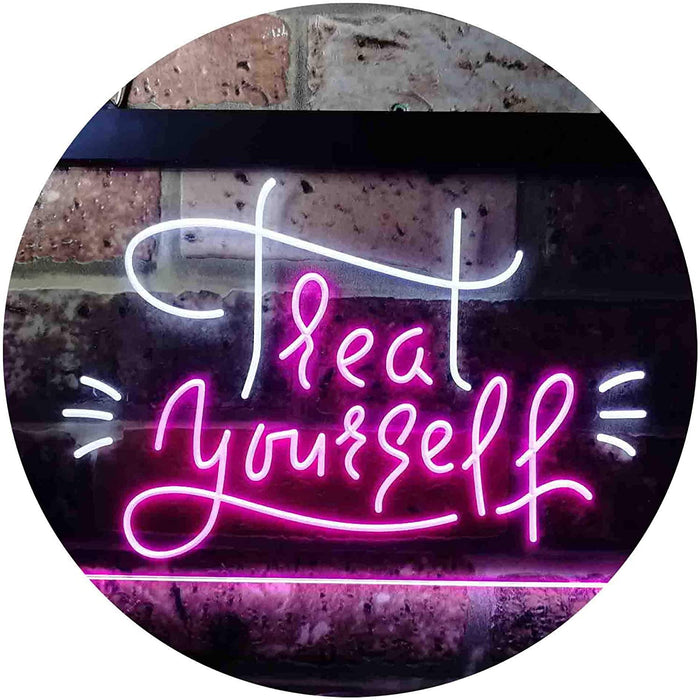 Treat Yourself Girl Bedroom Decoration LED Light Sign - Way Up Gifts