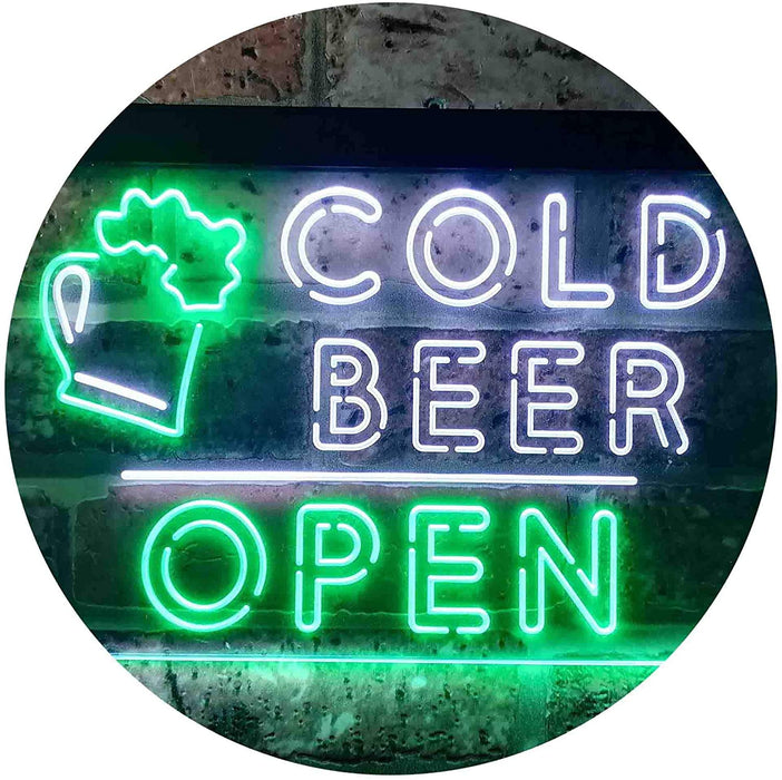 Bar Cold Beer Open LED Light Sign - Way Up Gifts
