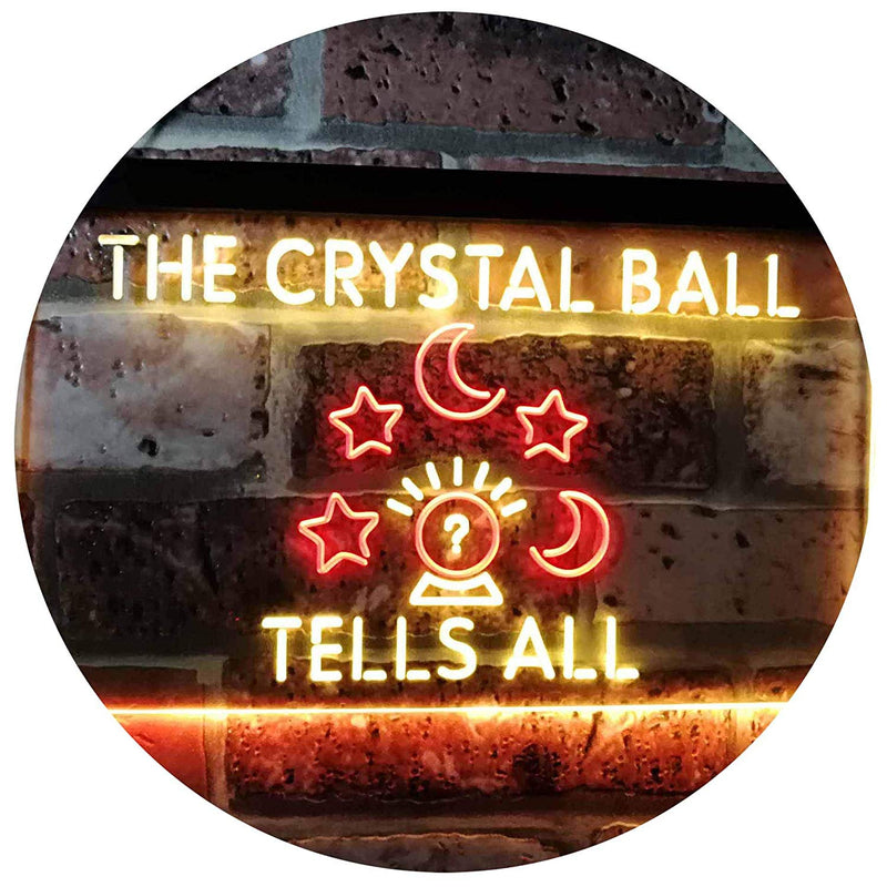Psychic Fortune Teller Crystal Ball LED Light Sign - LED Gift Works