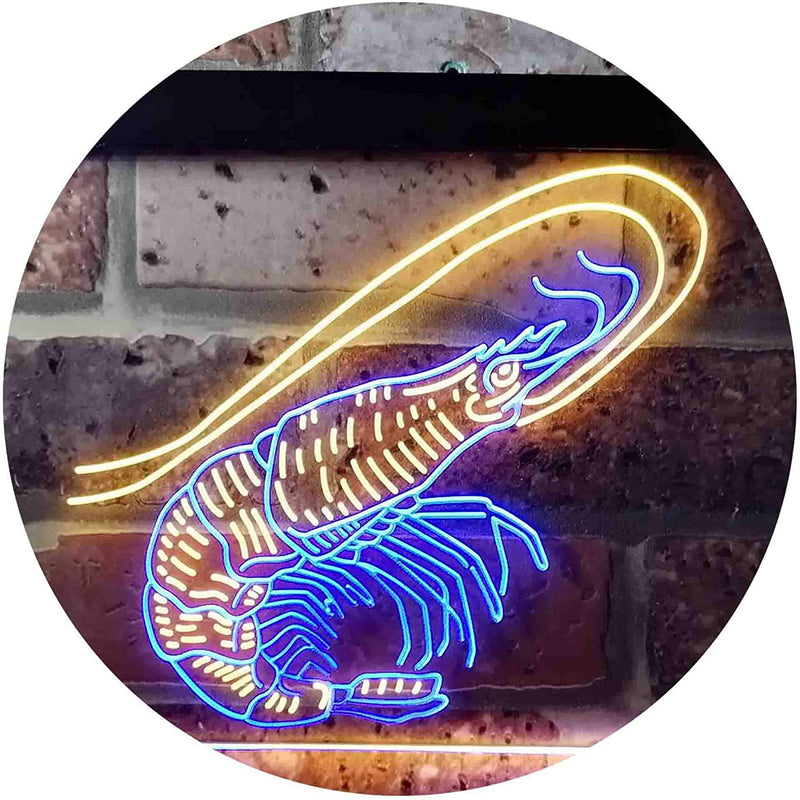 Shrimp Seafood Ocean Display LED Light Sign - LED Gift Works