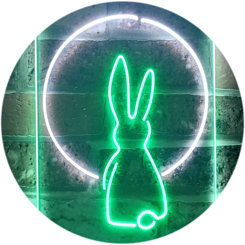 Rabbit Moon Window Display LED Light Sign - LED Gift Works