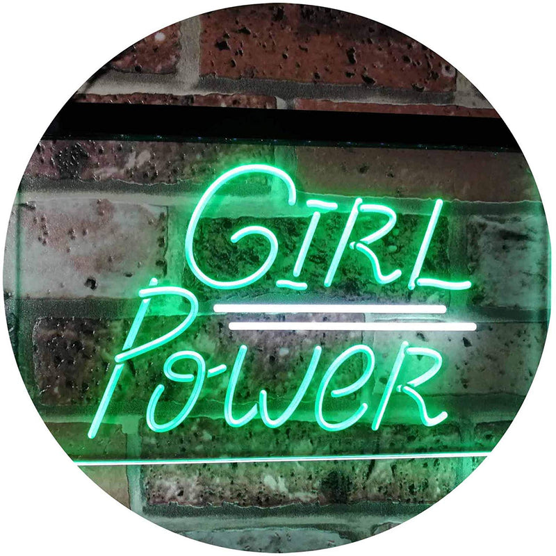 Girl Power LED Light Sign - LED Gift Works