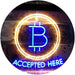 Bitcoin Accepted Here LED Light Sign - Way Up Gifts