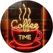 Coffee Time Cup Shop Cafe LED Light Sign - LED Gift Works