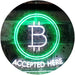 Bitcoin Accepted Here LED Light Sign - Way Up Gifts