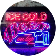 Ice Cold Beer On Tap LED Light Sign - LED Gift Works