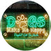 Humor Dogs Make Me Happy LED Light Sign - Way Up Gifts