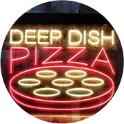 Deep Dish Pizza LED Light Sign - LED Gift Works