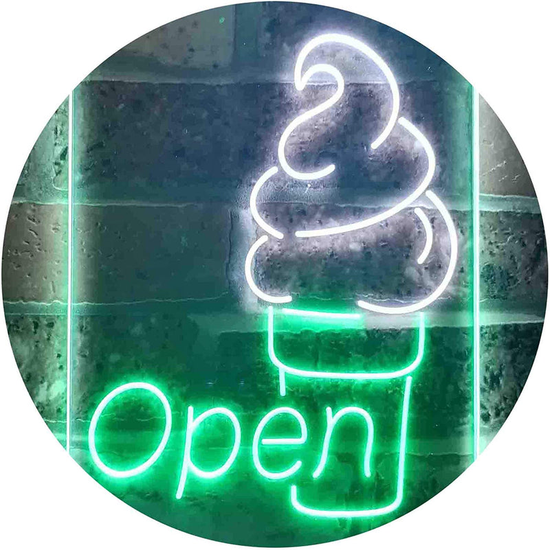 Ice Cream Open LED Light Sign - LED Gift Works