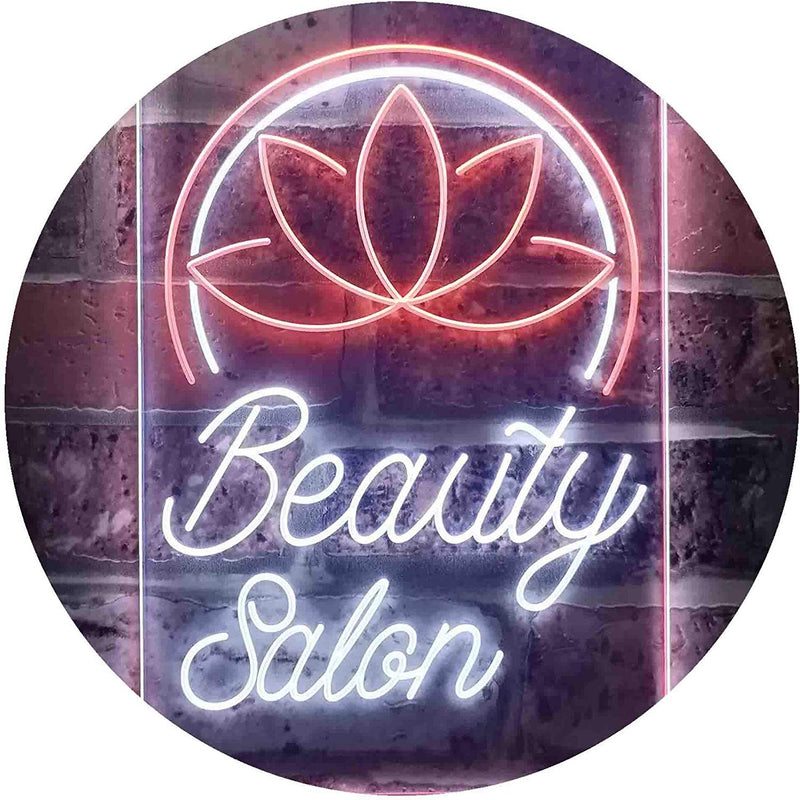 Flower Decor Beauty Salon LED Light Sign - LED Gift Works